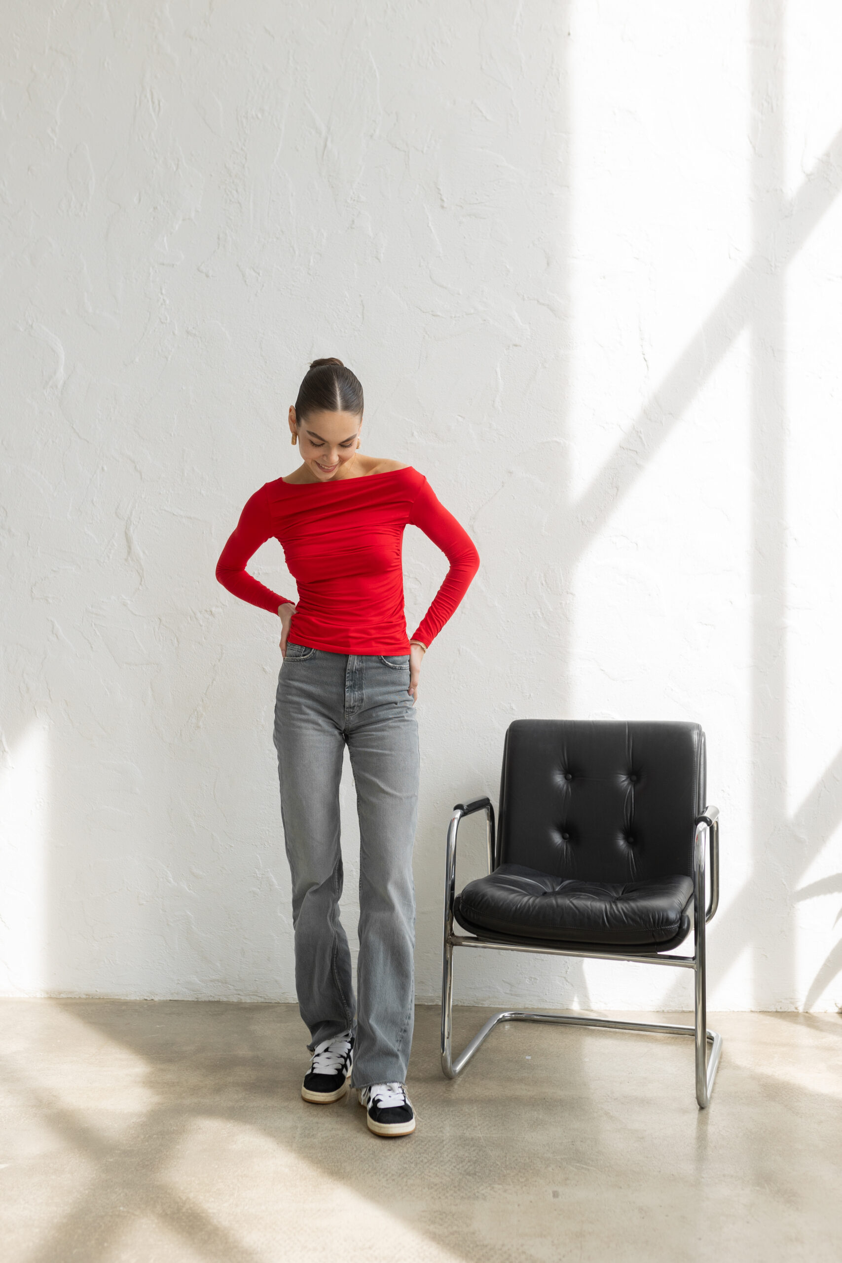 Лонгслив червоний - Зображення 2